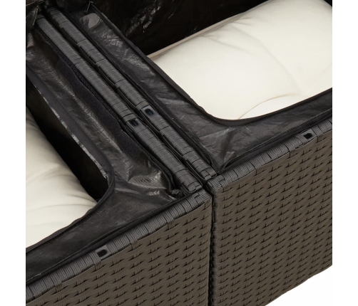 13-Daļīgs Dārza Dīvāna Komplekts Ar Matračiem, Pe Rotangpalma Vidaxl