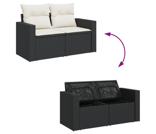 vidaXL 13-daļīgs dārza dīvāna komplekts ar matračiem, PE rotangpalma