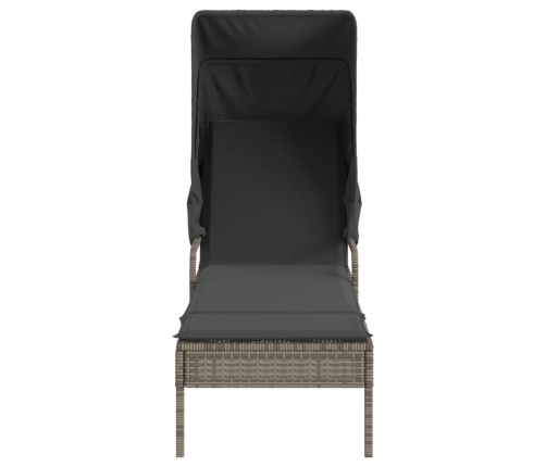 Sauļošanās Zviļņi 2 Gab., Ar Jumtiņiem Un Galdu, Pe Rotangpalma Vidaxl