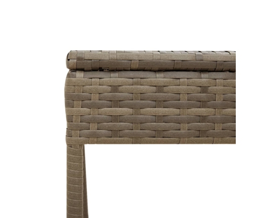 Sauļošanās Zviļņi 2 Gab., Ar Jumtiņiem Un Galdu, Pe Rotangpalma Vidaxl