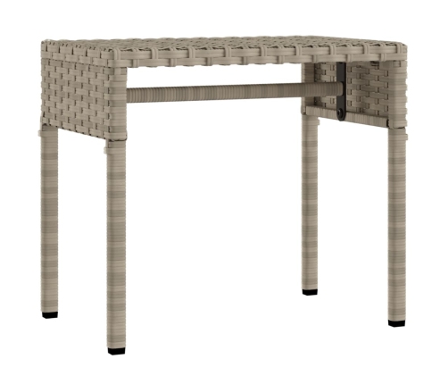 vidaXL sauļošanās zviļņi 2 gab., ar jumtiņiem un galdu, PE rotangpalma