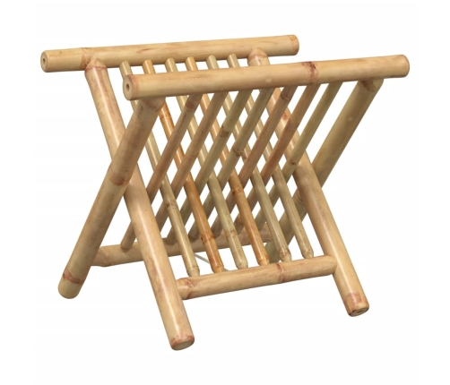 vidaXL žurnālu turētājs, 42x30,5x34,5 cm, bambuss