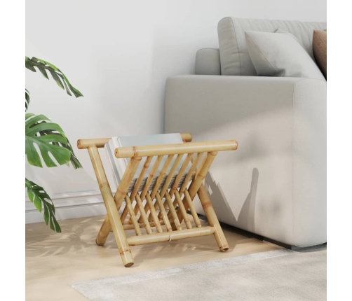 vidaXL žurnālu turētājs, 42x30,5x34,5 cm, bambuss