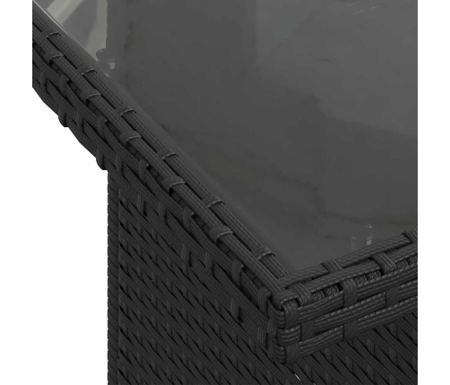 10-Daļīgs Dārza Dīvāna Komplekts, Matrači, Melna Pe Rotangpalma Vidaxl