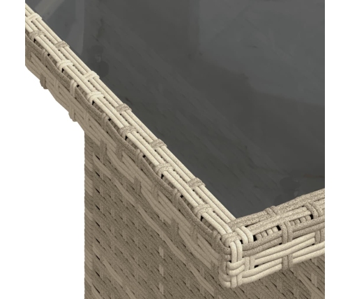 11-Daļīgs Dārza Dīvāna Komplekts Ar Matračiem, Pelēka Pe Pinums Vidaxl