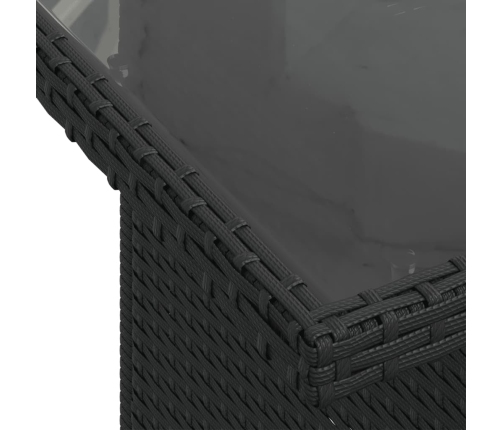 11-Daļīgs Dārza Dīvāna Komplekts, Matrači, Melna Pe Rotangpalma Vidaxl