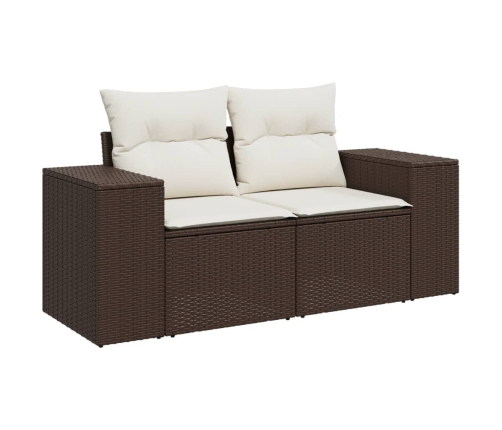 11-Daļīgs Dārza Dīvāna Komplekts, Matrači, Brūna Pe Rotangpalma Vidaxl