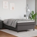 vidaXL atsperu gulta ar matraci, balta, 120x190 cm, mākslīgā āda