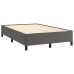 vidaXL atsperu gulta ar matraci, balta, 120x190 cm, mākslīgā āda