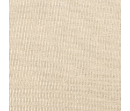 vidaXL atsperu gulta ar matraci, krēmkrāsas audums, 120x190 cm