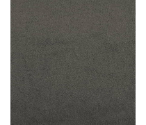 vidaXL atsperu gulta ar matraci, tumši pelēks samts, 120x190 cm