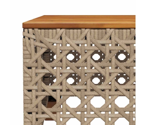 10-Daļīgs Dārza Dīvāna Komplekts, Matrači, Bēša Pe Rotangpalma Vidaxl