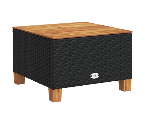 vidaXL 10-daļīgs dārza dīvāna komplekts, matrači, melna PE rotangpalma