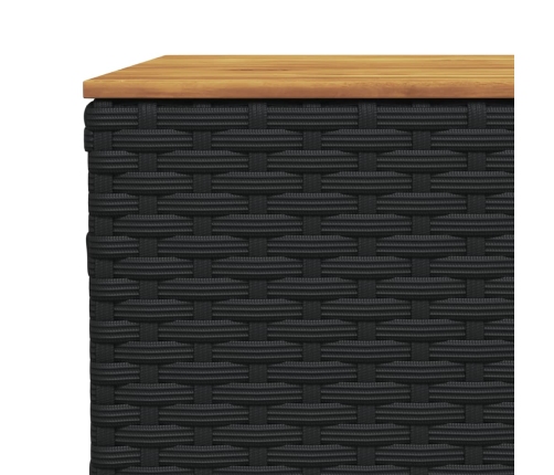 vidaXL 10-daļīgs dārza dīvāna komplekts, matrači, melna PE rotangpalma