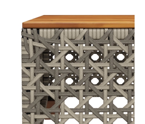 10-Daļīgs Dārza Dīvāna Komplekts Ar Matračiem, Pelēks Pe Pinums Vidaxl