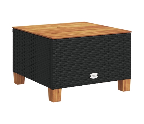 vidaXL 10-daļīgs dārza dīvāna komplekts, matrači, melna PE rotangpalma