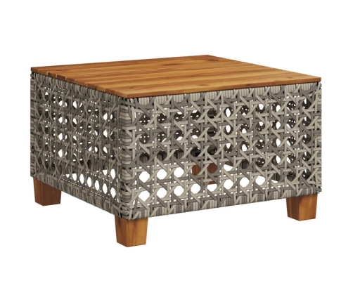 vidaXL 10-daļīgs dārza dīvāna komplekts ar matračiem, pelēks PE pinums