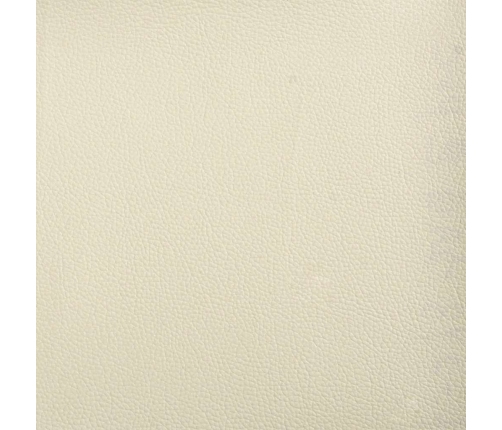 vidaXL zvilnis ar spilveniem, krēmkrāsas, mākslīgā āda