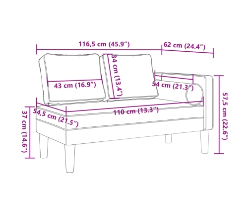 vidaXL zvilnis ar spilveniem, gaiši pelēks, samts