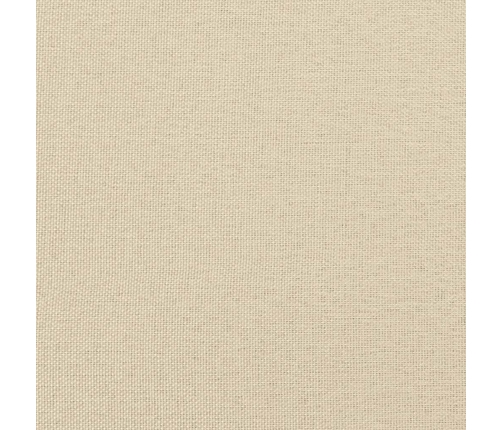 vidaXL zvilnis ar spilveniem, krēmkrāsas, audums