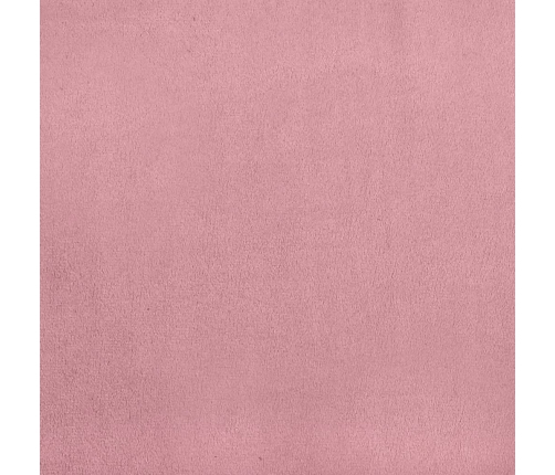 vidaXL zvilnis ar spilveniem, rozā, samts