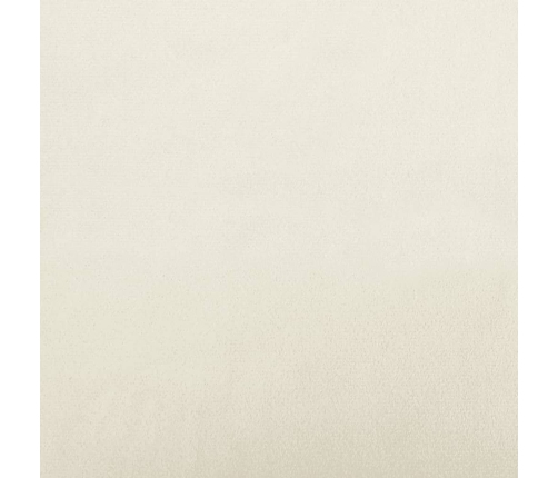 vidaXL zvilnis ar spilveniem, krēmkrāsas, samts