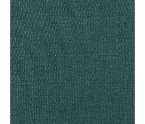 vidaXL zvilnis ar spilveniem, tumši zaļš, audums