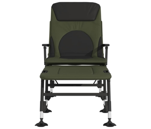 Makšķerēšanas Krēsls Ar Regulējamām Kājām, Saliekams, Zaļš Vidaxl