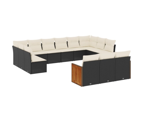 13-Daļīgs Dārza Dīvāna Komplekts Ar Matračiem, Pe Rotangpalma Vidaxl