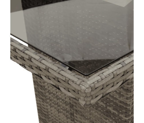 11-Daļīgs Bistro Mēbeļu Komplekts, Matrači, Pelēks Pe Vidaxl