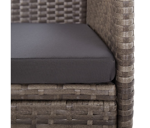 11-Daļīgs Dārza Mēbeļu Komplekts Ar Matračiem, Pe Rotangpalma Vidaxl