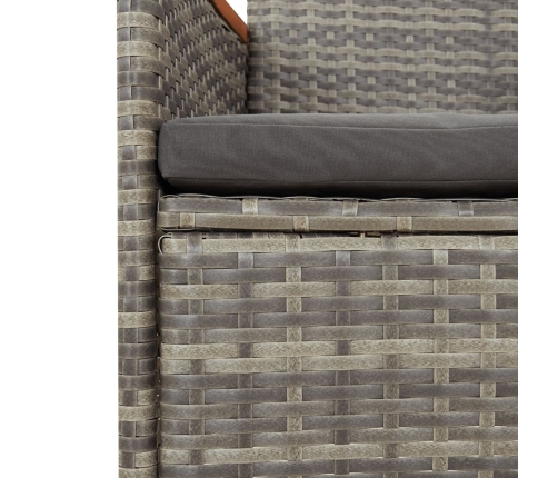 11-Daļīgs Dārza Mēbeļu Komplekts Ar Matračiem, Pe Rotangpalma Vidaxl