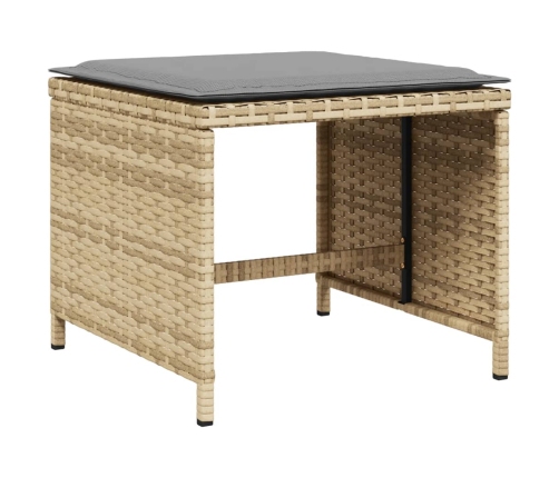 11-Daļīgs Virtuves Mēbeļu Komplekts Ar Matračiem,Pe Rotangpalma Vidaxl