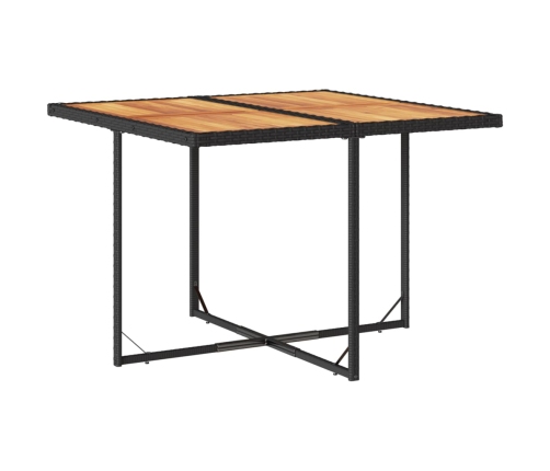 vidaXL 11-daļīgs dārza mēbeļu komplekts, matrači, melna PE rotangpalma