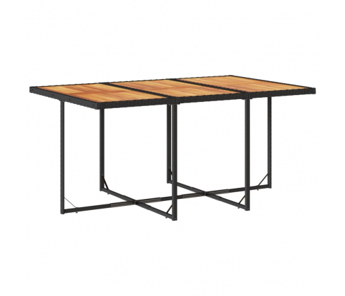 vidaXL 11-daļīgs dārza mēbeļu komplekts, matrači, melna PE rotangpalma