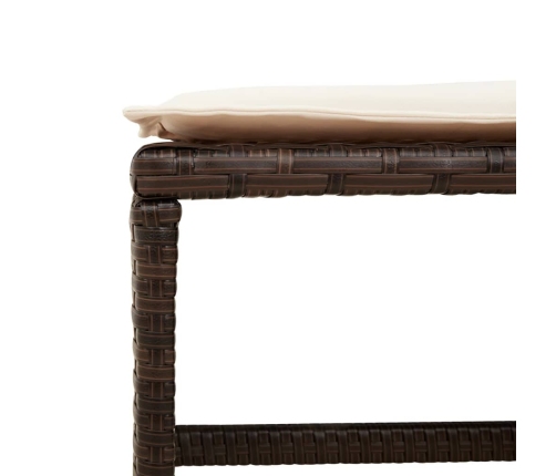 11-Daļīgs Dārza Mēbeļu Komplekts, Matrači, Brūna Pe Rotangpalma Vidaxl