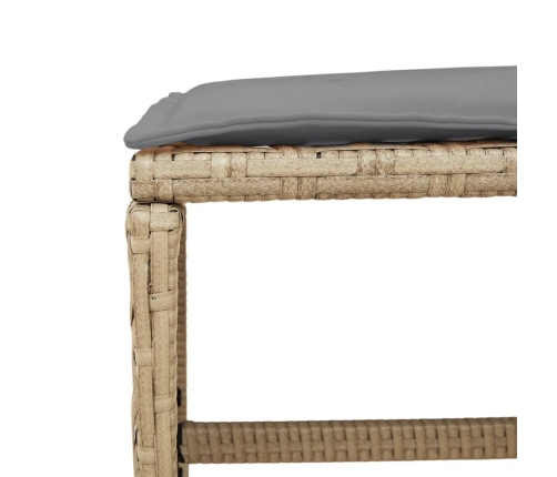 vidaXL 11-daļīgs virtuves mēbeļu komplekts ar matračiem,PE rotangpalma