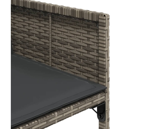 vidaXL 11-daļīgs dārza mēbeļu komplekts ar matračiem, PE rotangpalma