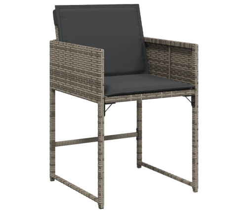 vidaXL 11-daļīgs dārza mēbeļu komplekts ar matračiem, PE rotangpalma