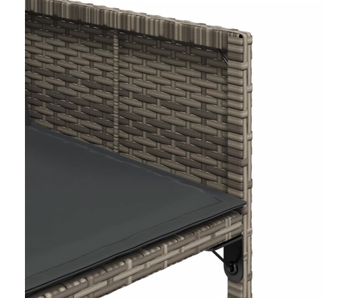 vidaXL 11-daļīgs dārza mēbeļu komplekts ar matračiem, PE rotangpalma