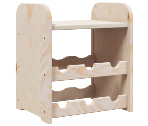 Vīna Pudeļu Plaukts, 33X25X37 Cm, Priedes Masīvkoks Vidaxl