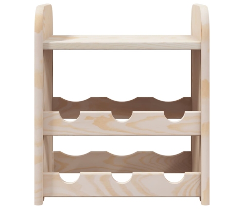 Vīna Pudeļu Plaukts, 33X25X37 Cm, Priedes Masīvkoks Vidaxl