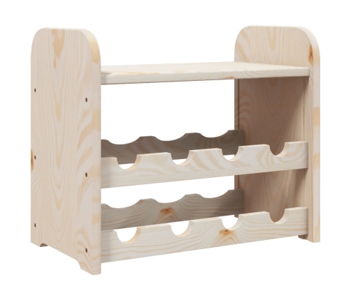 Vīna Pudeļu Plaukts, 43X25X37 Cm, Priedes Masīvkoks Vidaxl