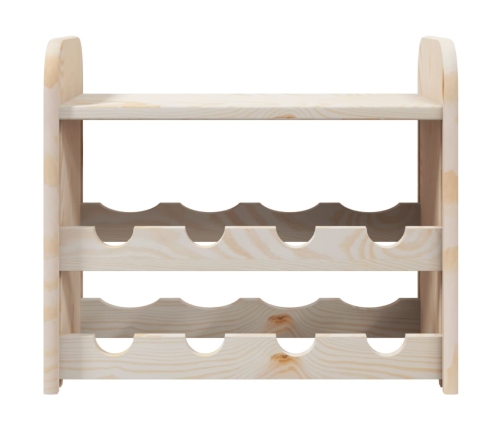 Vīna Pudeļu Plaukts, 43X25X37 Cm, Priedes Masīvkoks Vidaxl