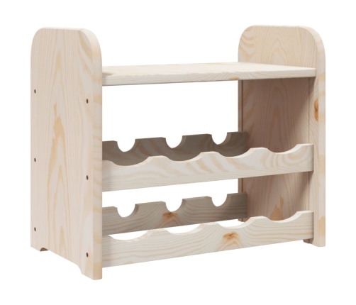 Vīna Pudeļu Plaukts, 43X25X37 Cm, Priedes Masīvkoks Vidaxl