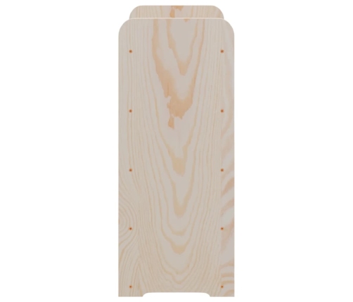 vidaXL vīna pudeļu plaukts, 67,5x25x60 cm, priedes masīvkoks