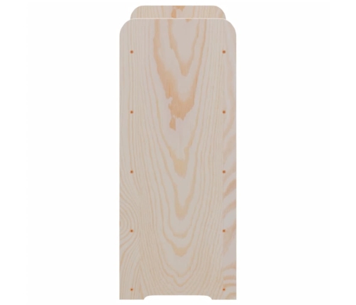 vidaXL vīna pudeļu plaukts, 67,5x25x60 cm, priedes masīvkoks