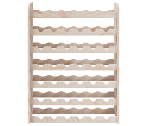 vidaXL vīna pudeļu plaukts, 67,5x25x87 cm, priedes masīvkoks