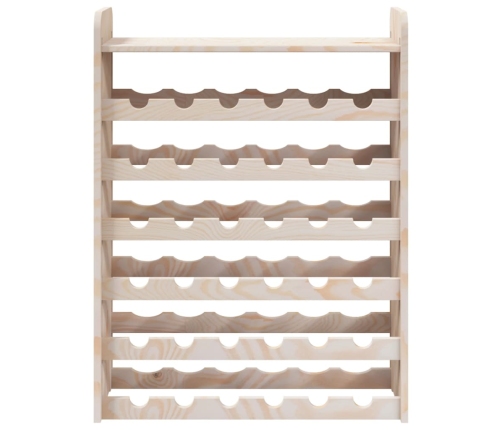 vidaXL vīna pudeļu plaukts, 67,5x25x87 cm, priedes masīvkoks