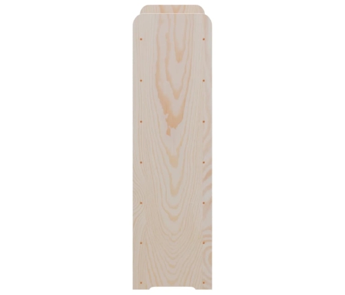 vidaXL vīna pudeļu plaukts, 67,5x25x87 cm, priedes masīvkoks